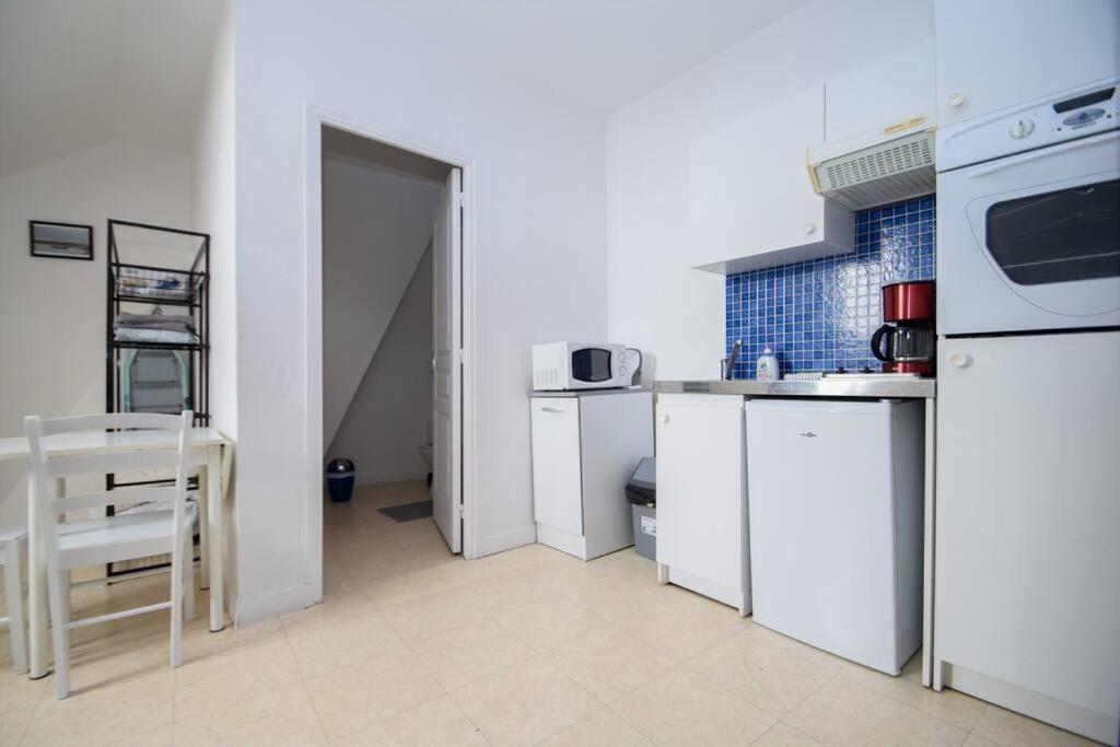 Studio 2 Pers Au Dernier Etage Vue Mer ก็องแกล ภายนอก รูปภาพ